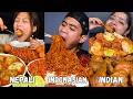 INDIAN , INDONASIAN & NEPALI || Best food eating mukbang Compilation🔥