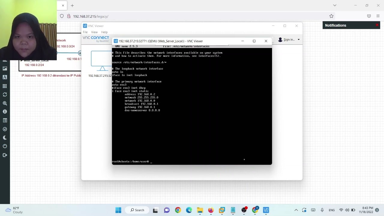 Konfigurasi Static Port Address Translation (PAT) menggunakan EVE-NG