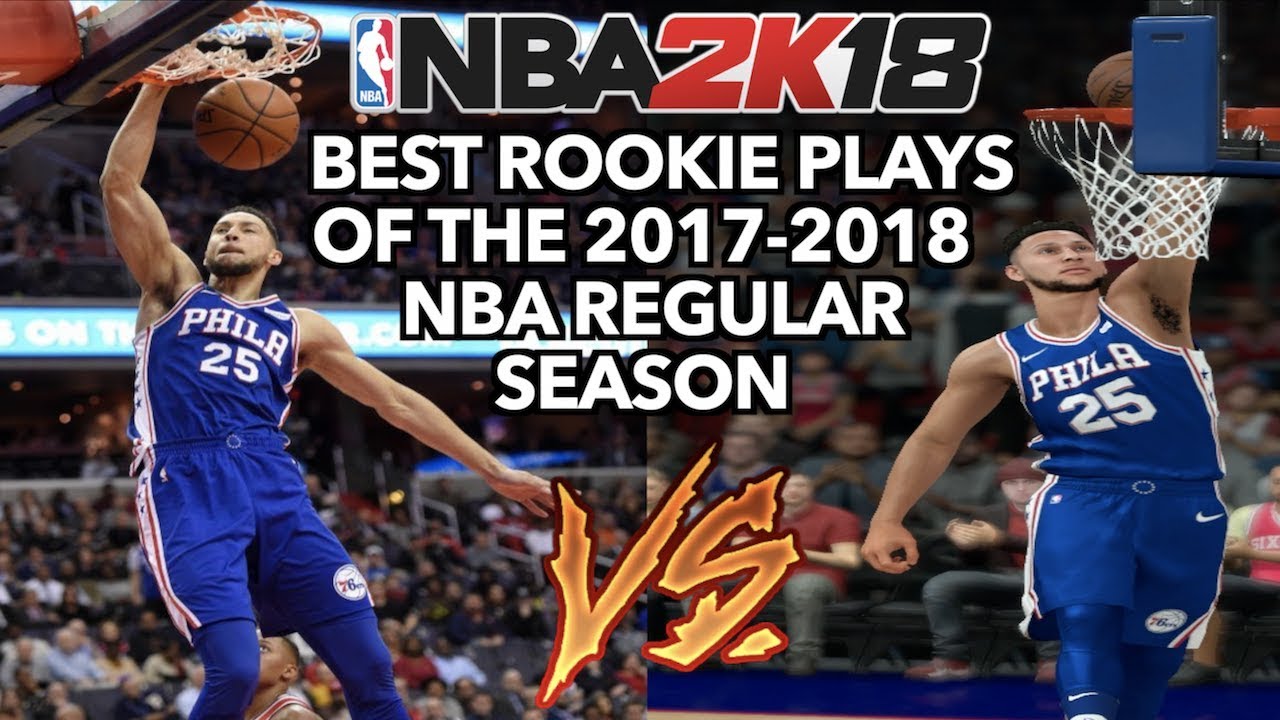 TOP ROOKIE PLAYS OF THE 2018 NBA SEASON RECREATED IN NBA 2K18 - YouTube