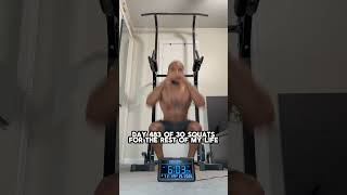 Day 483 of 30 squats #squats #calisthenics #gymmotivation