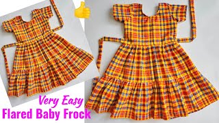 Layer Baby Frock Cutting And Stitching With Half Sleeve Baby Frock Cutting And Stitching