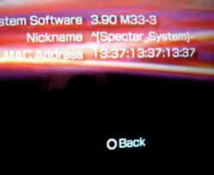 PSP CFW 3.90 M33-3 - MAC Address TEST