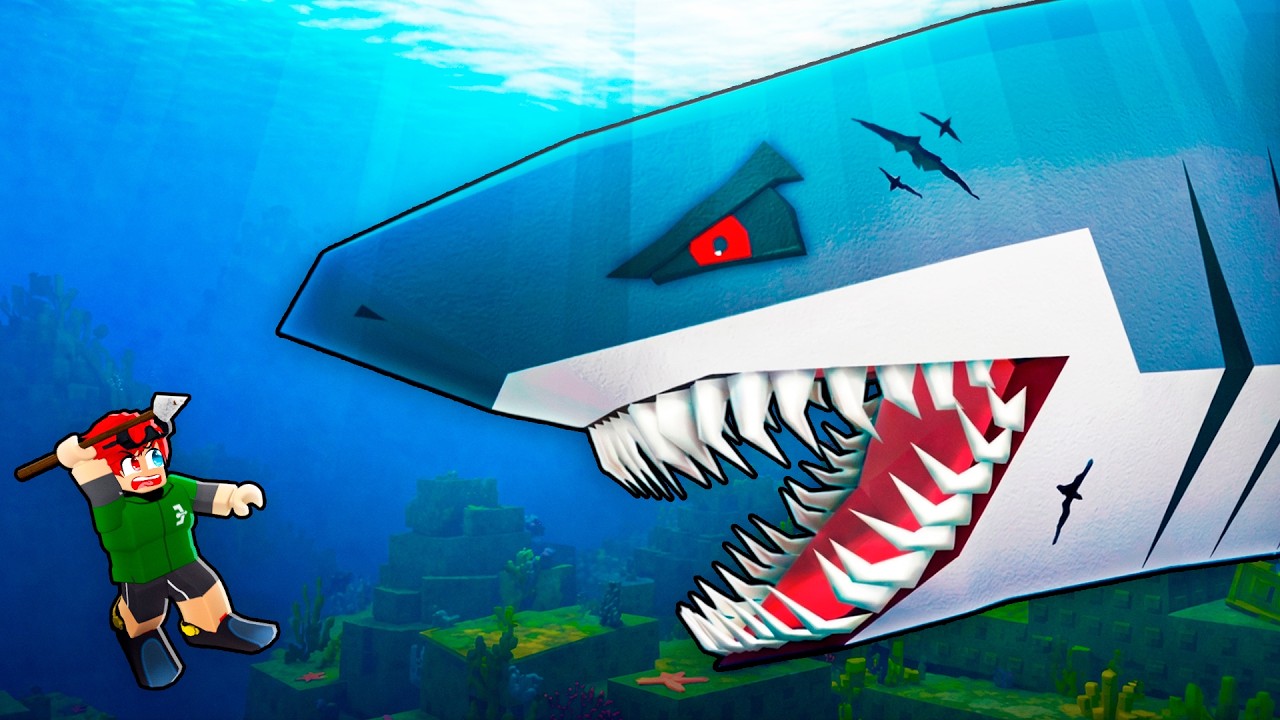 MERGULHANDO NO FUNDO DO OCEANO PARA CONSEGUIR O MAIOR PEIXE DO ROBLOX!!