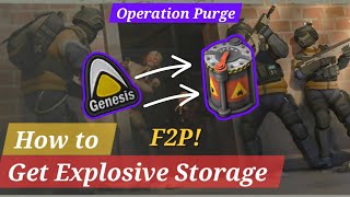 Operation Purge ldoe ( How to get Explosive Storage f2p )