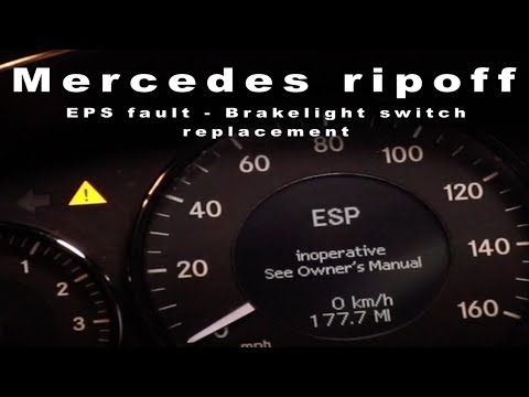ESP, Speedtronic inoperative, brake light switch