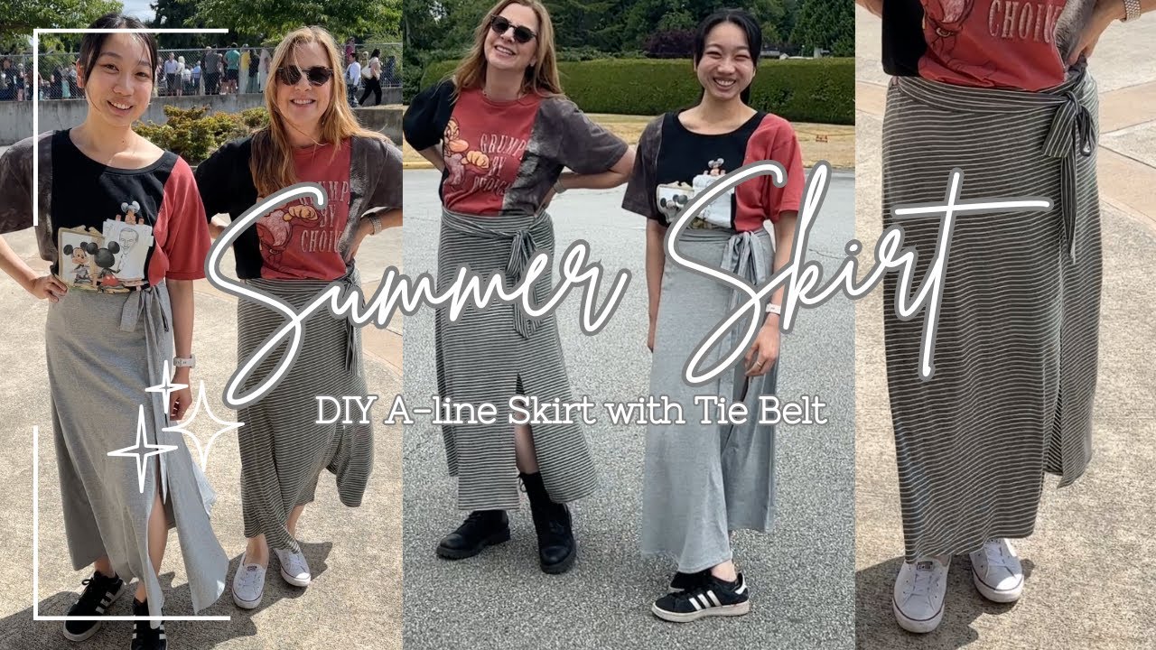 Sew a Fun and Easy Knit Skirt for Summer!