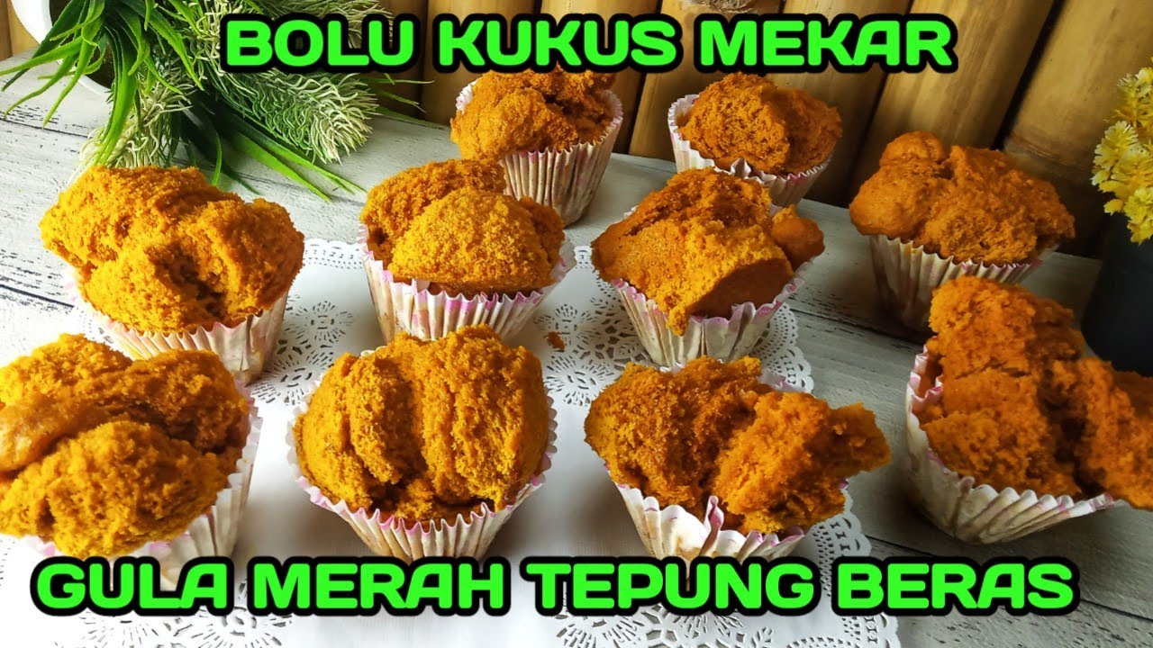 BOLU KUKUS GULA MERAH MEKAR - Olahan TEPUNG BERAS BOLU KUKUS GULA MERAH MEKAR - Olahan TEPUNG BERAS