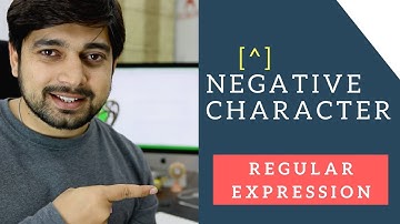 Negative Character in Regular Expression