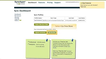 Setting Up SyncApps for Constant Contact and Salesforce