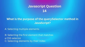 JavaScript Interview Mastery: 50 Questions and Answers for Tech Interviews! 14