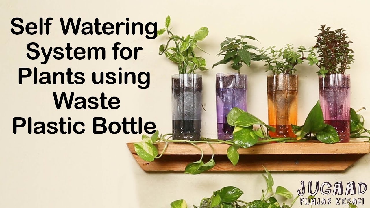 Self Watering System for Plants using Waste Plastic Bottle YouTube