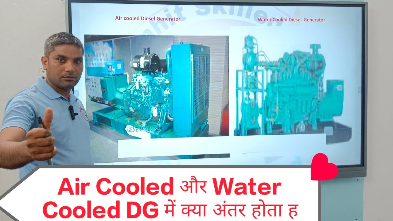Difference between air cooled and water cooled generators? air cooled vs water cooled dg set #dg #lt