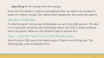 How to Remove Subsets from the Same SQL Table Efficiently