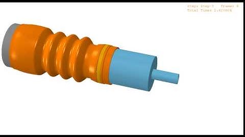Abaqus - Air extraction of a rubber cover of a injection mold - FEA Simulation