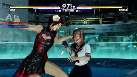 DOA6 Mila 💥 Honoka | CPU vs CPU AI vs AI (hardest level 8)