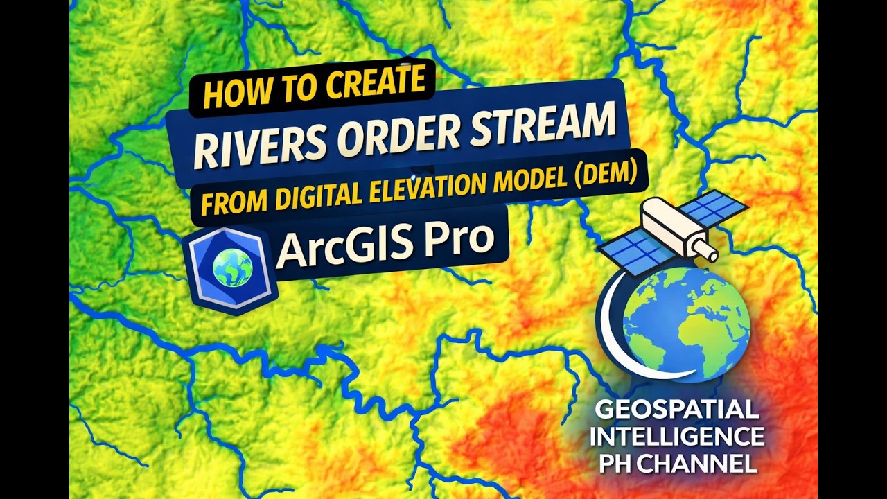 HOW TO CREATE RIVERS ORDER STREAM FROM DIGTAL ELEVATION MODEL (DEM ...