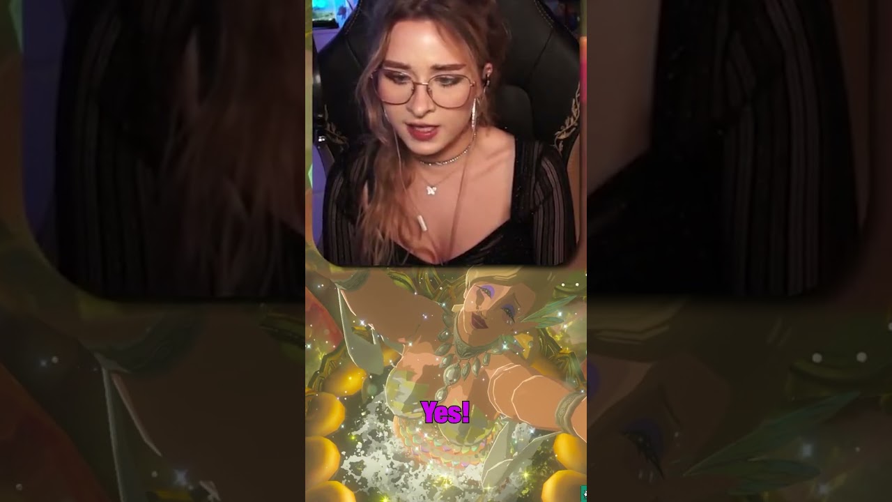 Elina's Reaction to Great Fairy Cotera in Zelda 😳