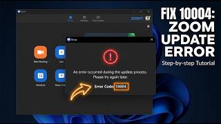 How to Fix Zoom Error Code 10004 | Easy Update & Firewall Fix