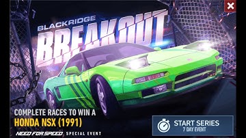 Need For Speed No Limits: Honda NSX (1991) | Blackridge Breakout (Day 1 - Breakout)