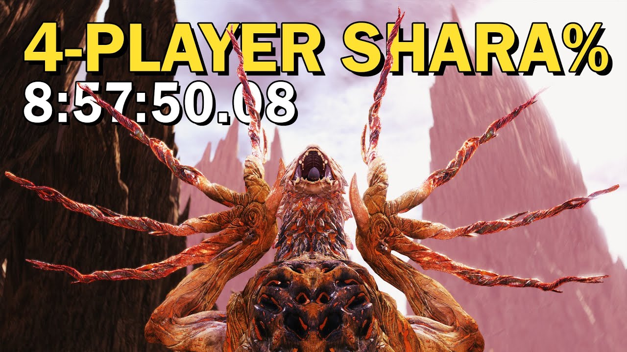 4 Hunters! New Game to Shara Ishvalda! 4-Player Shara% Speedrun in Under 9 Hours!