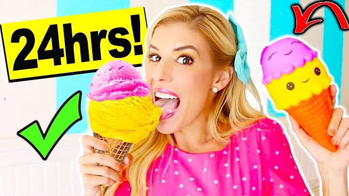 i only ate Squishy Food vs. Real Food for 24 hours!