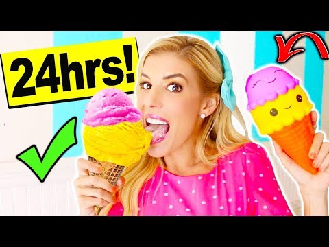 i only ate Squishy Food vs. Real Food for 24 hours!