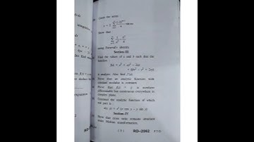 MDU BSc honour 6 th semester Mathematics real and complex analysis 2021