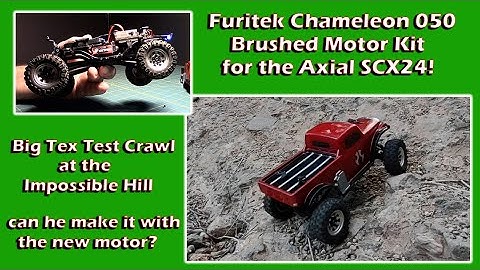 Axial SCX24 "Big Tex" with Furitek Chameleon Brushed 050 Motor Install!