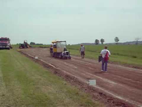 Alexia at her first tractor pull