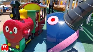 あんぱんまん様 Anpanman and Melonpanna are on patrol with Rainbow Prince