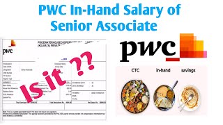 PWC Salary Slip of Senior Associate || In - Hand Salary of Senior Associate Designation