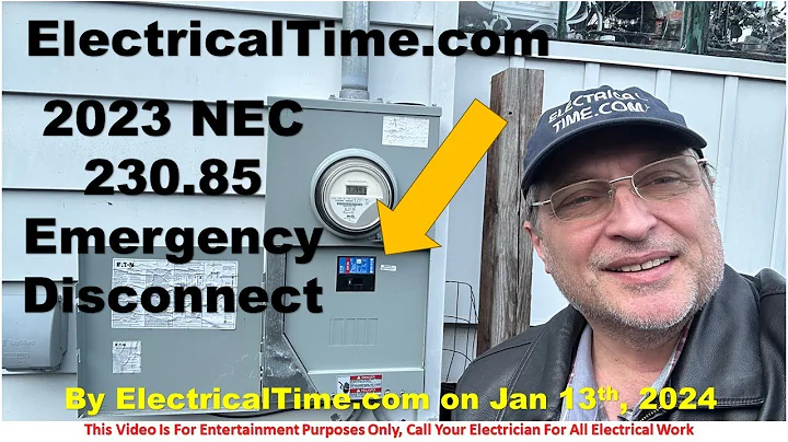NEC 2023 - 230.85 Emergency Service Disconnect - Live Video