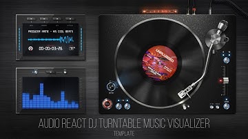Audio React DJ Turntable Music Visualizer - After Effects Template