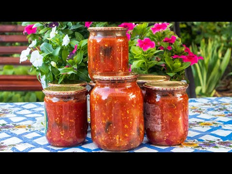 Баклажаны в аджике! Для любителей остренького🌶