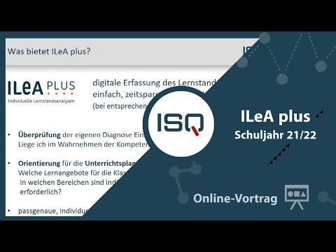 ILeA-plus-Infoveranstaltung (Schuljahr 21/22, Berlin)