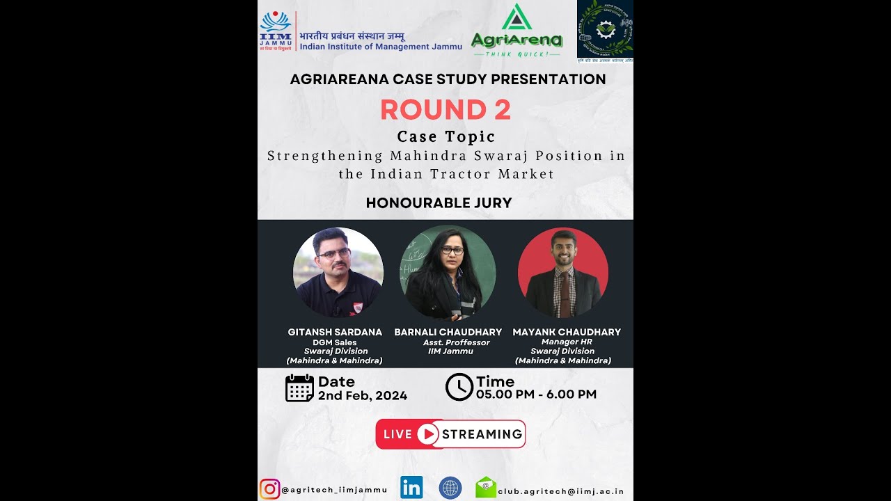 Agri Arena: Case Study Competition - YouTube