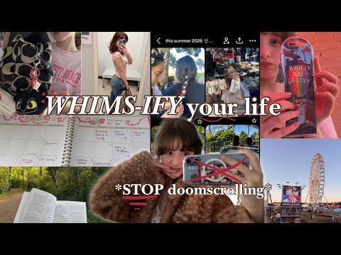 how to be more WHIMSICAL and STOP mindlessly DOOMSCROLLING ִֶָ. ࣪ ִֶָ ʚଓ་༘࿐✨
