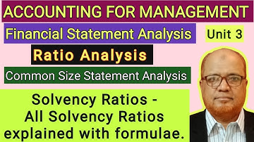 Accounting for Management I Ratio Analysis I Theory Explained U Part 5 I Hasham Ali Khan I