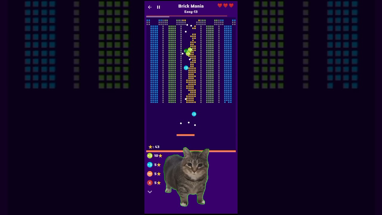 Balls VS Bricks #games #cat #gaming #gameshorts #gameplay #music #gamers #phonk