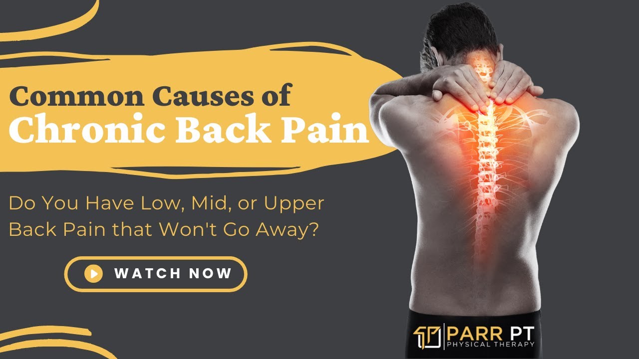 Chronic Back Pain  Low, Mid, or Upper Back Pain that Won't Go Away