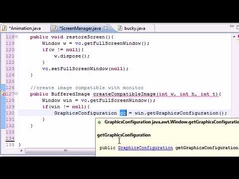 Java Game Development | Chapter - 19 -  Compatible Buffer Images ‏