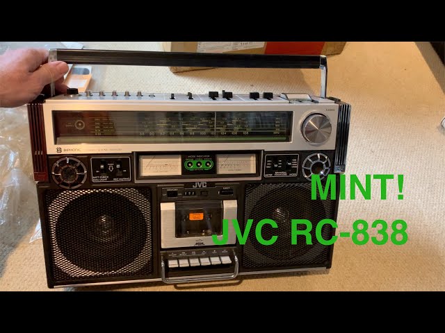 JVC RC-838 Unboxing. MINT! VIntage Ghetto Blaster Radio Cassette