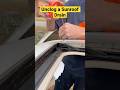 Unclog Sunroof Drains with Weedwacker Line. #diy