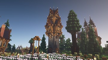 Fantasy Clocktower - Minecraft Build Process