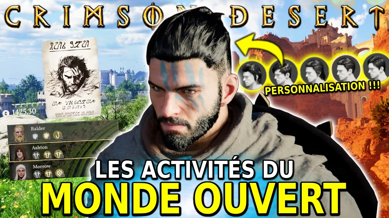 Crimson Desert - NOUVEAU GAMEPLAY & les ACTIVITÉS DU MONDE OUVERT (Camps & Personnalisation)