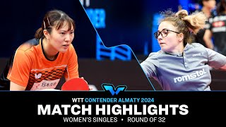 Asuka Sasao Vs Ioana Singeorzan Ws R32 Wtt Contender Almaty 2024
