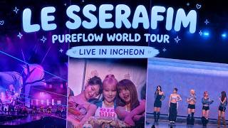 LE SSERAFIM (르세라핌) LIVE IN INCHEON | PUREFLOW Concert Vlog