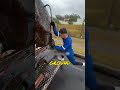He uses his superpowers to pick up trash