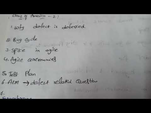 Bank Of America Interview Questions|Functional Testing|Agile