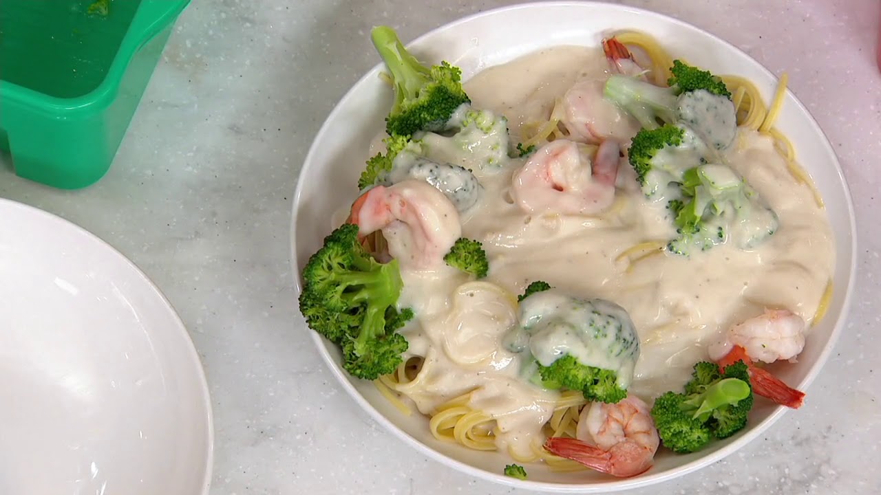 Cook's Essentials S/3 Microwave Pasta Cookers w/ Strainer Lids on QVC